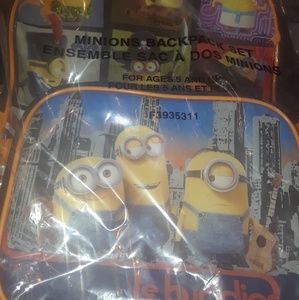 Minion Backpack w/ lunchbox & pencil case